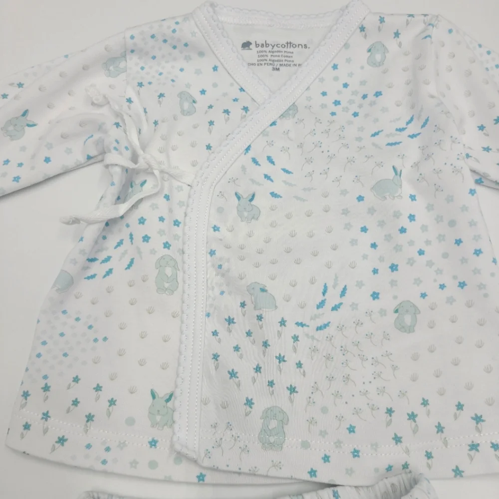 Babycottons baby boy Pima cotton bunny outfit size 3 months - Picture 3 of 6